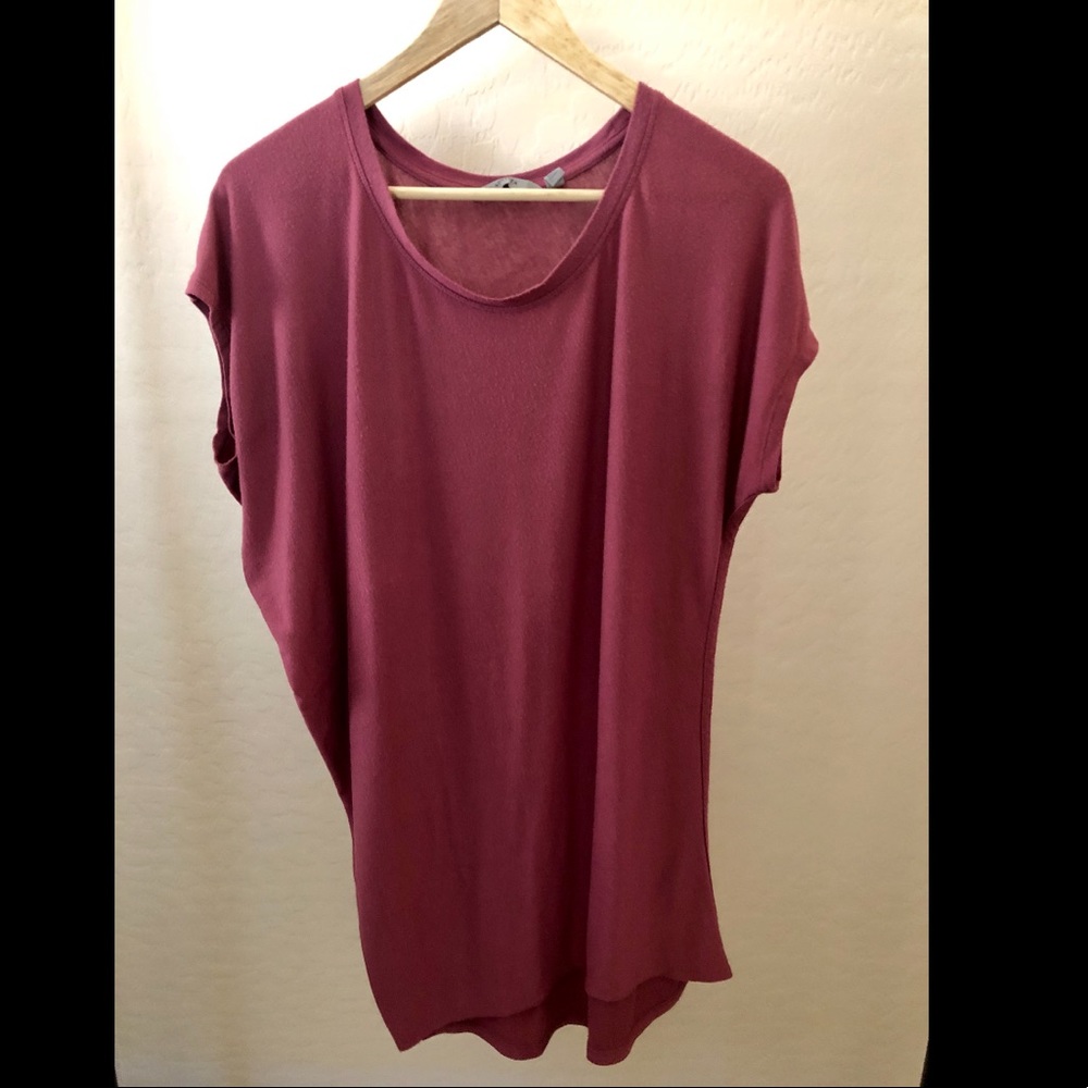 Athleta long purple t-shirt